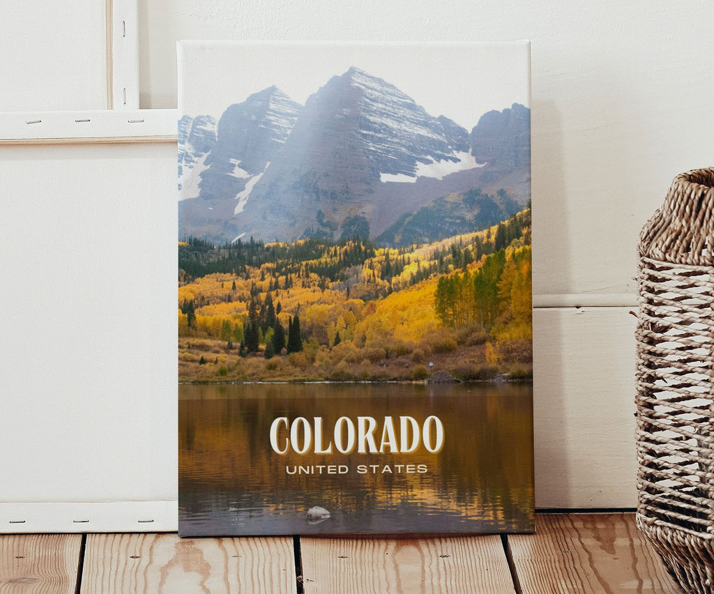 Colorado Retro Wall Art, USA