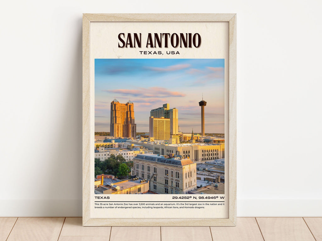5 Captivating Things to Do in San Antonio, Texas: Explore the City's Essence with Joyie's City Posters