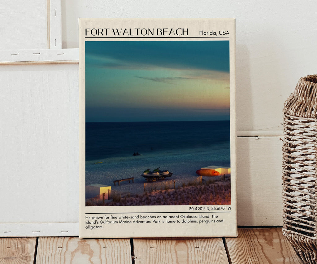 Discover Fort Walton Beach, Florida: 5 Unforgettable Experiences Through City Art Prints