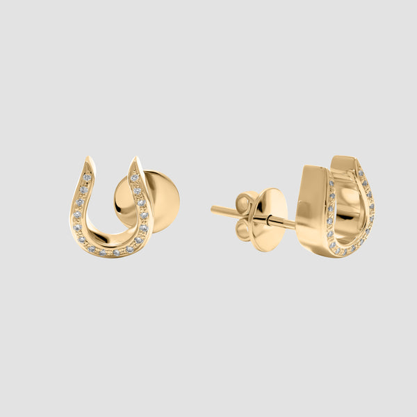 Buy Horseshoe Earrings / Tiny Earrings / 14k Gold / 14k Rose Gold / Silver  Online in India - Etsy