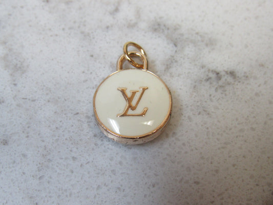 15mm Pink And Gold Genuine Louis Vuitton Designer Zipper Pull