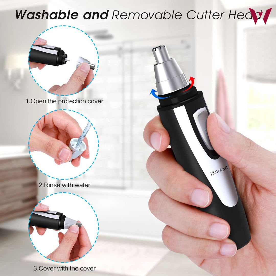 Painless Eyebrow Hair RemoverFaceLipsNose Hair Removal Trimmer with Light
