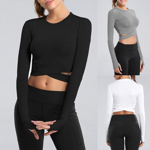 2020 New Blue Black Rose Sports Tops Gym Women Fitness T Shirt Woman Long  Sleeve Yoga Top Mesh Womens Gym Tops Sport Wear Women