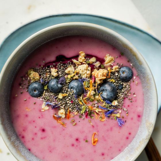 Recept: Bosbes yoghurt-bowl