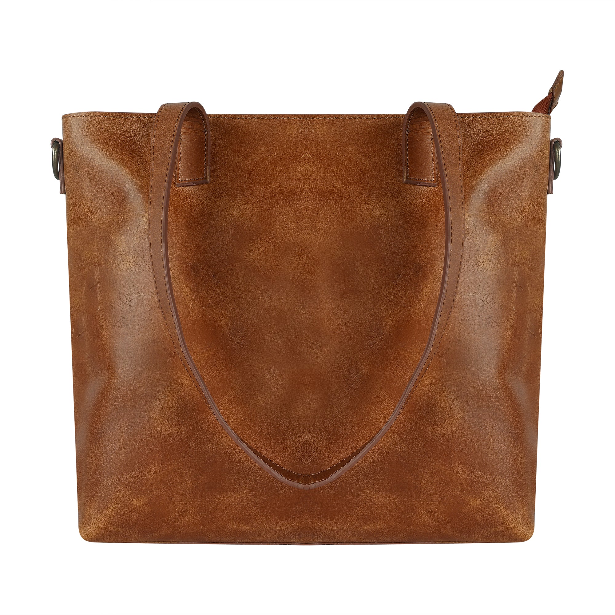 All Day Tote Bag Brown Leather  Brandless