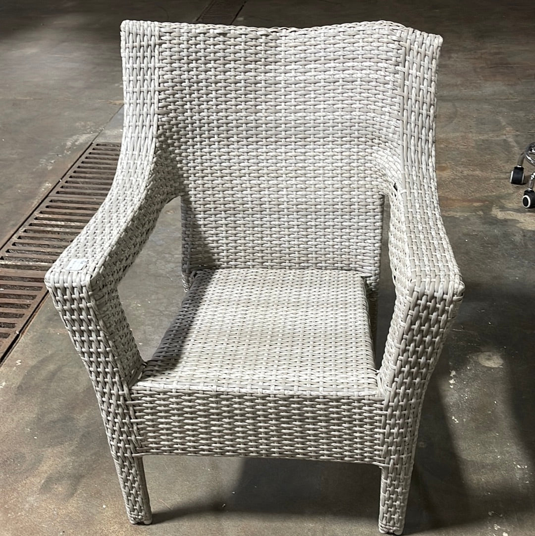 wicker stacking patio club chair