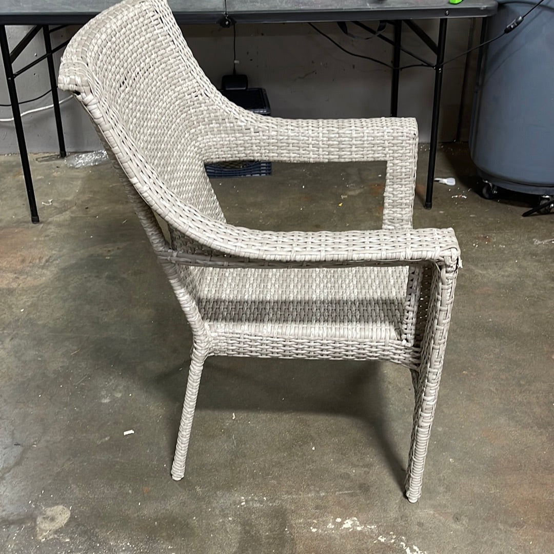 threshold southcrest wicker stacking patio chair