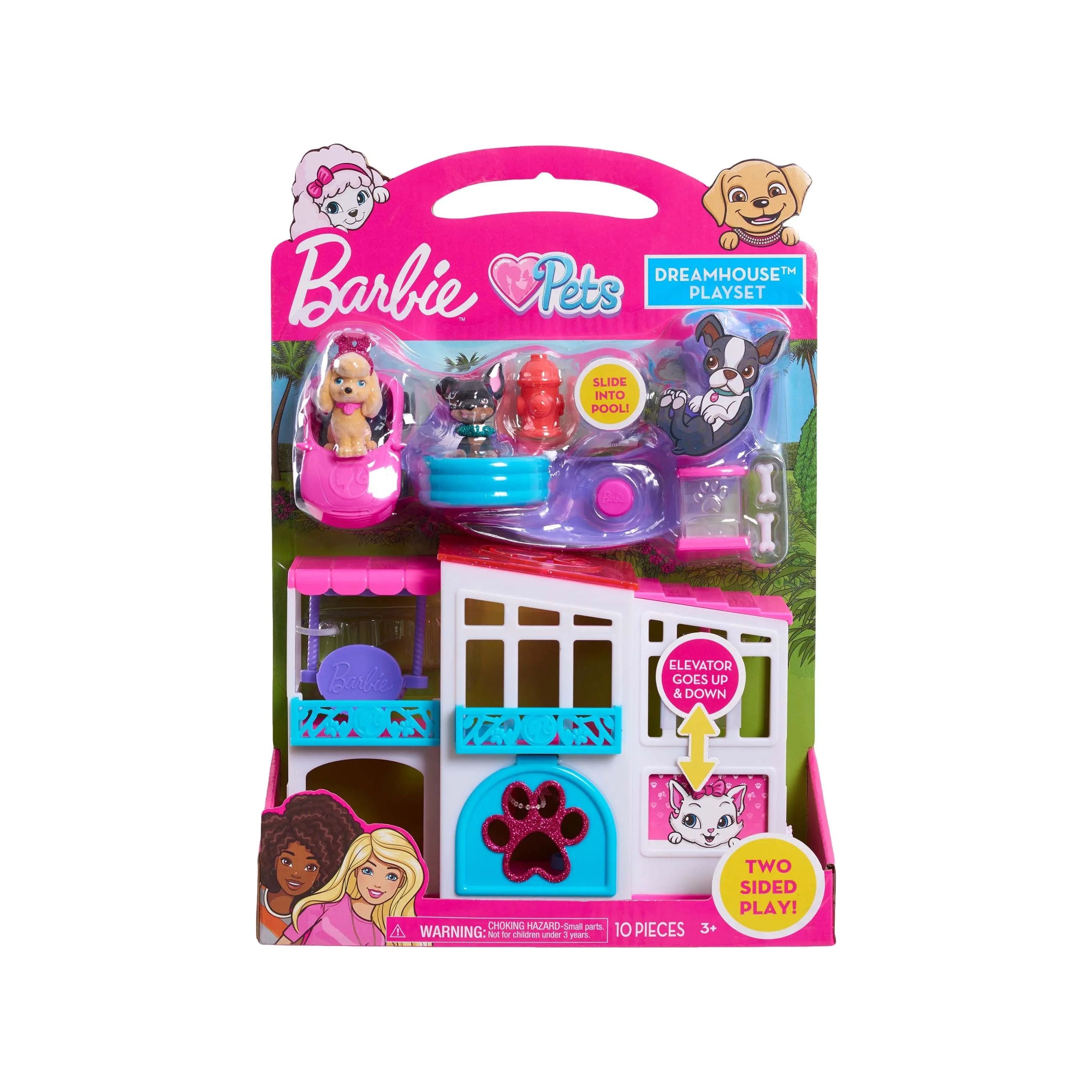 Barbie Toys, Chelsea Doll and Accessories, Skatepark Playset with 2  Puppies, Skate Ramp, Scooter, Sticker Sheet and 15+ Additional Pieces