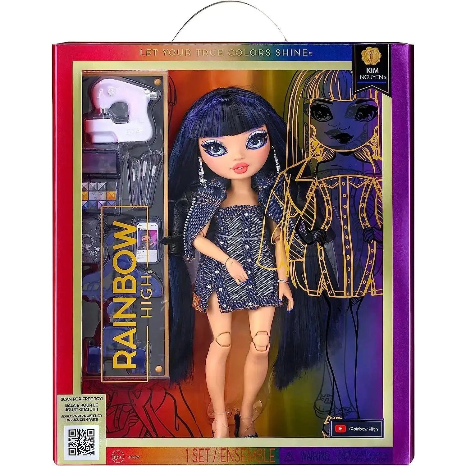 Rainbow High Dream & Design Fashion Studio Playset with Exclusive Blue  Skyler Doll
