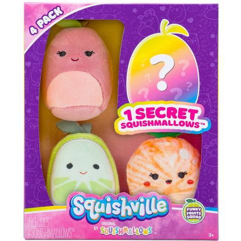 Squishville 2" Funky Fruits Squad 4-Pack