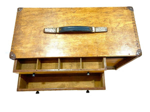 Vintage, Oak Engineers Tool Chest / Box