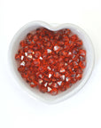 Red Topaz Satin Bicone Beads 5301 Barton Crystal 6mm