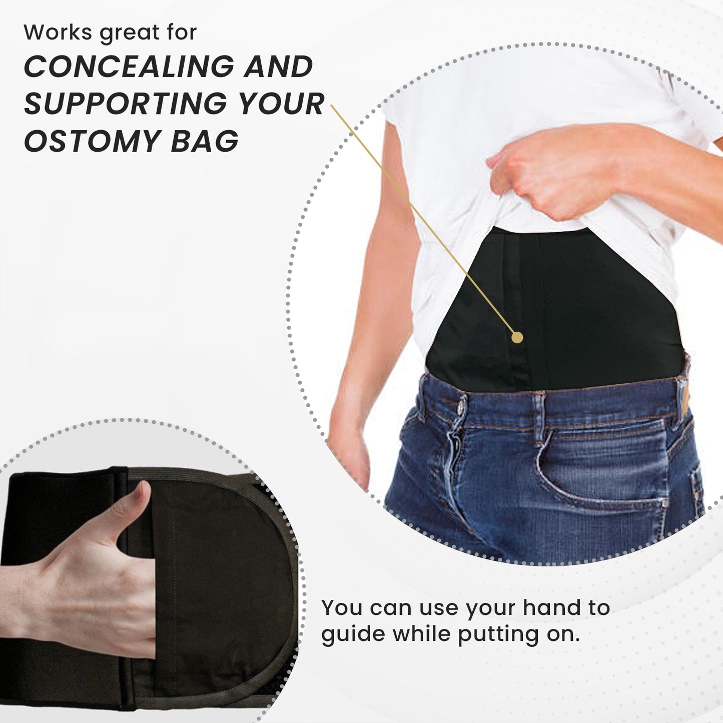 ostomy bag belt