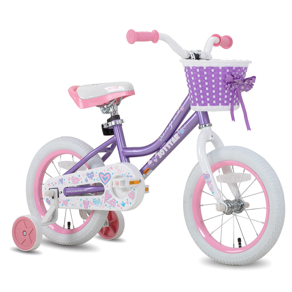 JOYSTAR Angel Girls Bike with Training Wheels & Basket CA 