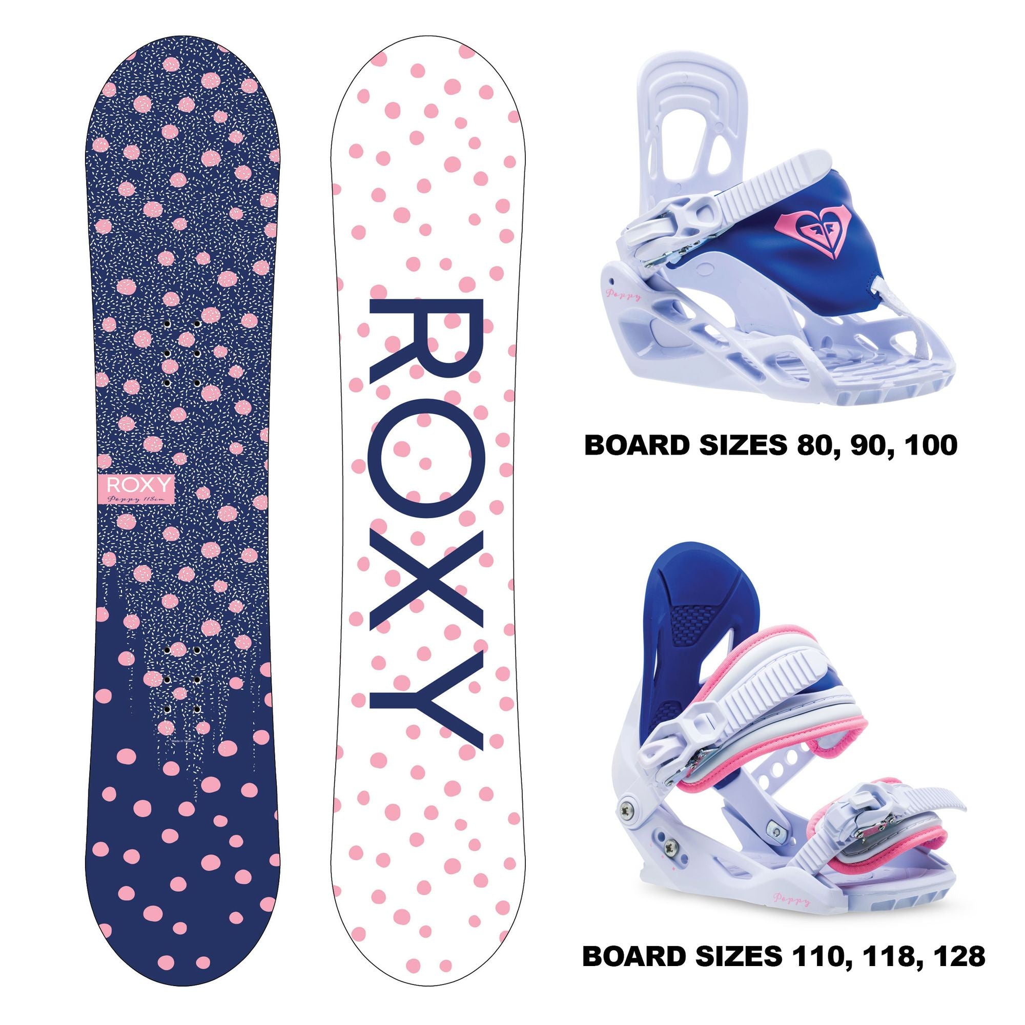 Roxy Youth Poppy Package Snowboard & Bindings - OpenBox