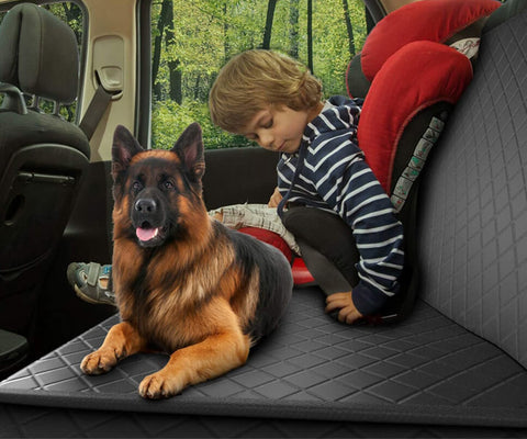Waterproof back seat cover specially made for dirty paws.
