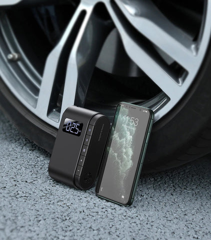 This pocket wirelesss air compressor will help you with all flat tires.