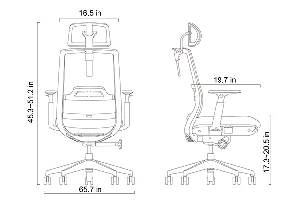 Finercrafts The Office Chair: Headrest & Legrest