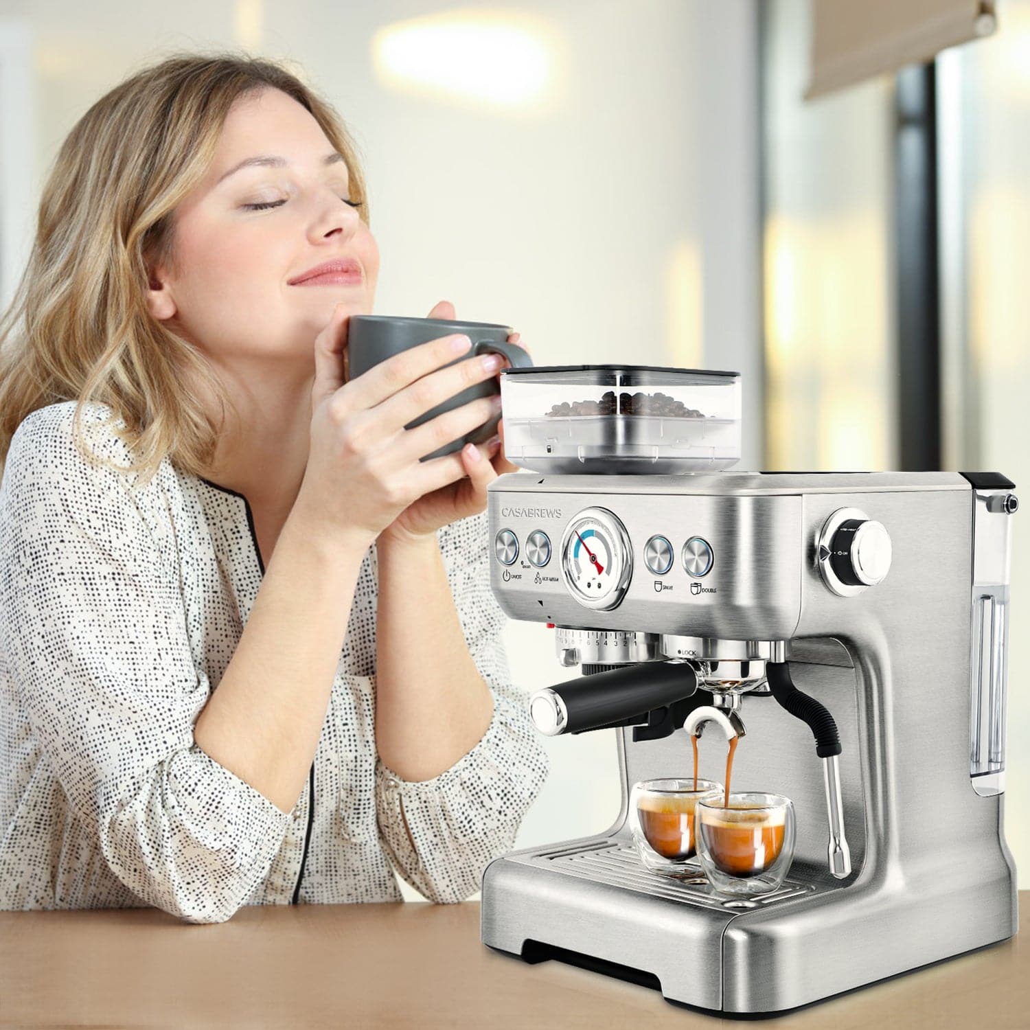 botsing roze Plateau Sincreative 5700Gense™ All-in-One Espresso Machine with Grinder Memory  Function