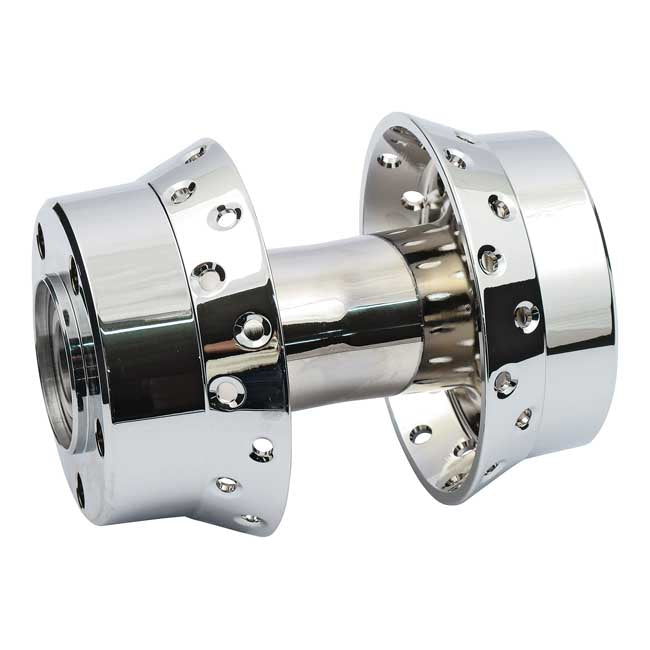 Chrome shop wheel hubs