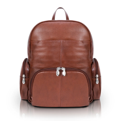 CUMBERLAND | 15” Leather Dual-Compartment Laptop Backpack