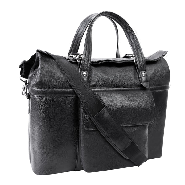 EDGEFIELD | 17” Leather Roll-Top Laptop Briefcase – McKleinUSA