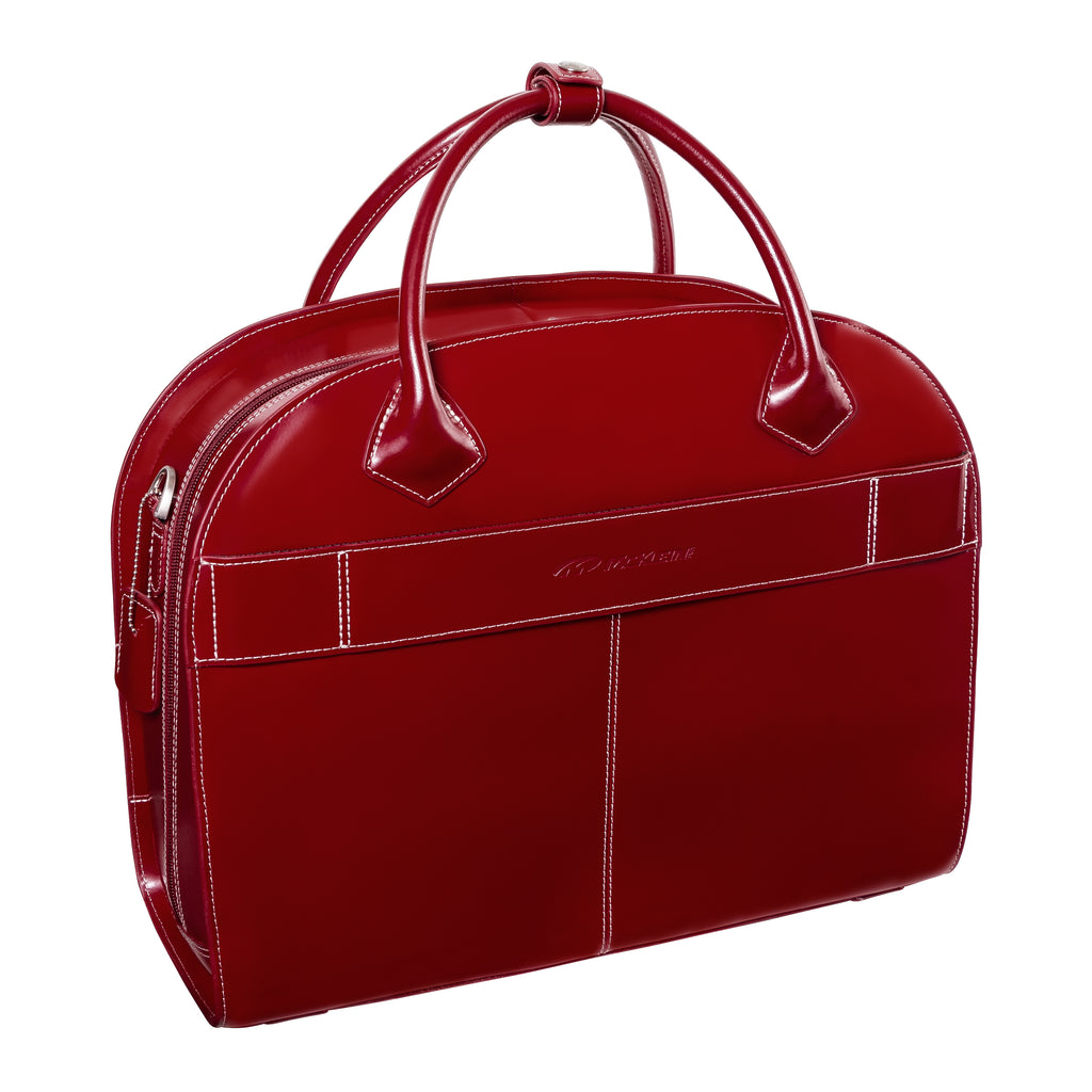 GLEN ELLYN | 15” Leather Detachable-Wheeled Laptop Case – McKleinUSA