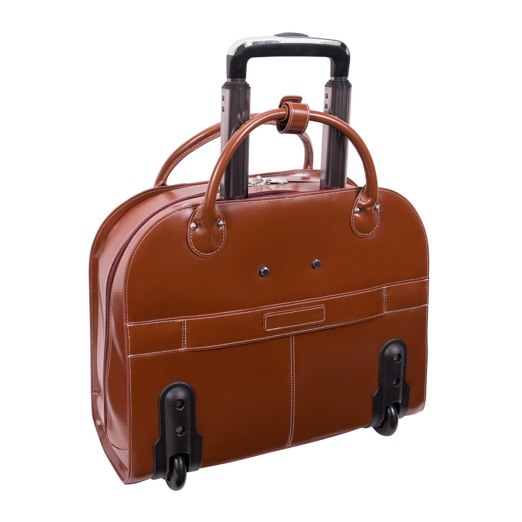 EDGEBROOK | 15” Leather Wheeled Laptop Briefcase – McKleinUSA