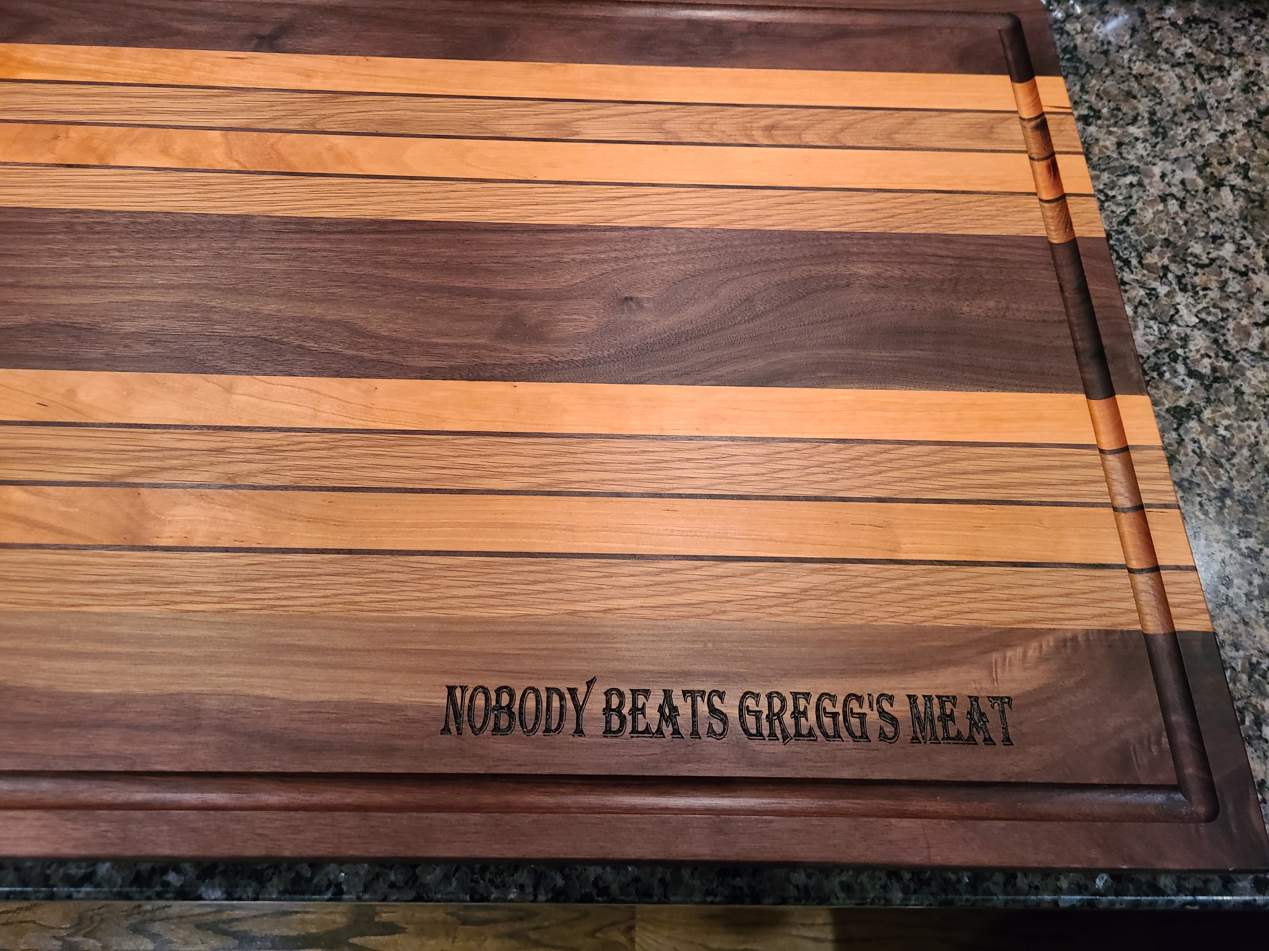 Custom Large Cutting Board. Excellent for BBQ. 20x32 Walnut, cherry, –  Gene's WoodWorks Store