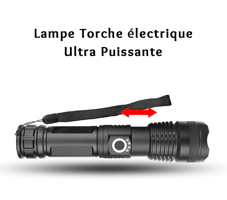 Lampe torche (standard) GENERIQUE Puissante Lampe de Poche Led Xhp50  Zoomables Led Lampe Torche Rechargeable Usb Sdt670