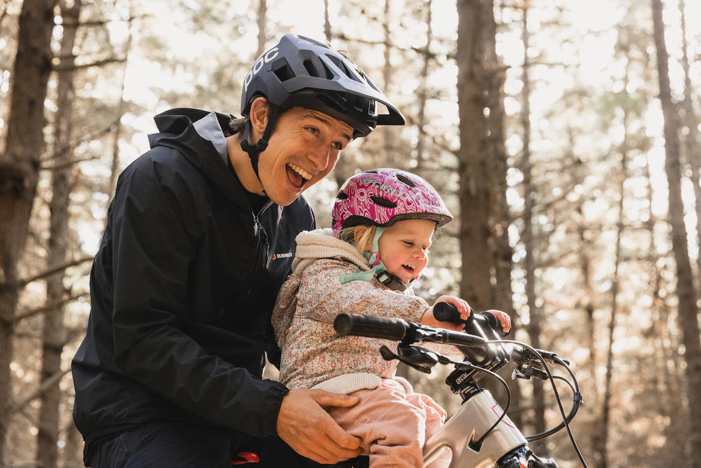 Sam Blenkinsop and young daughter Indie