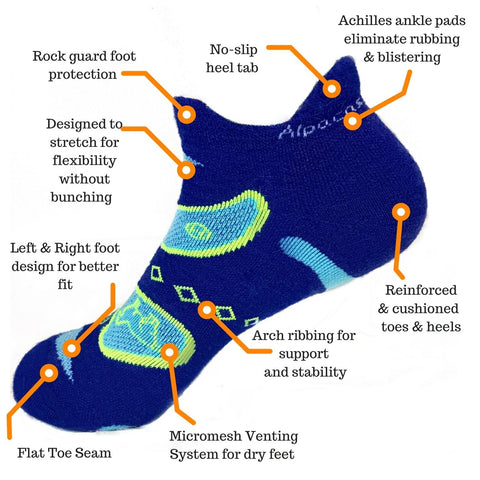 Endurance Sock Diagram