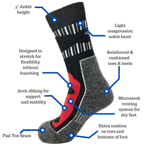 MidCrew Sock Diagram