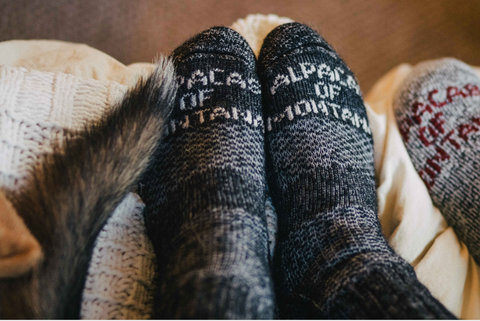 warm alpaca socks