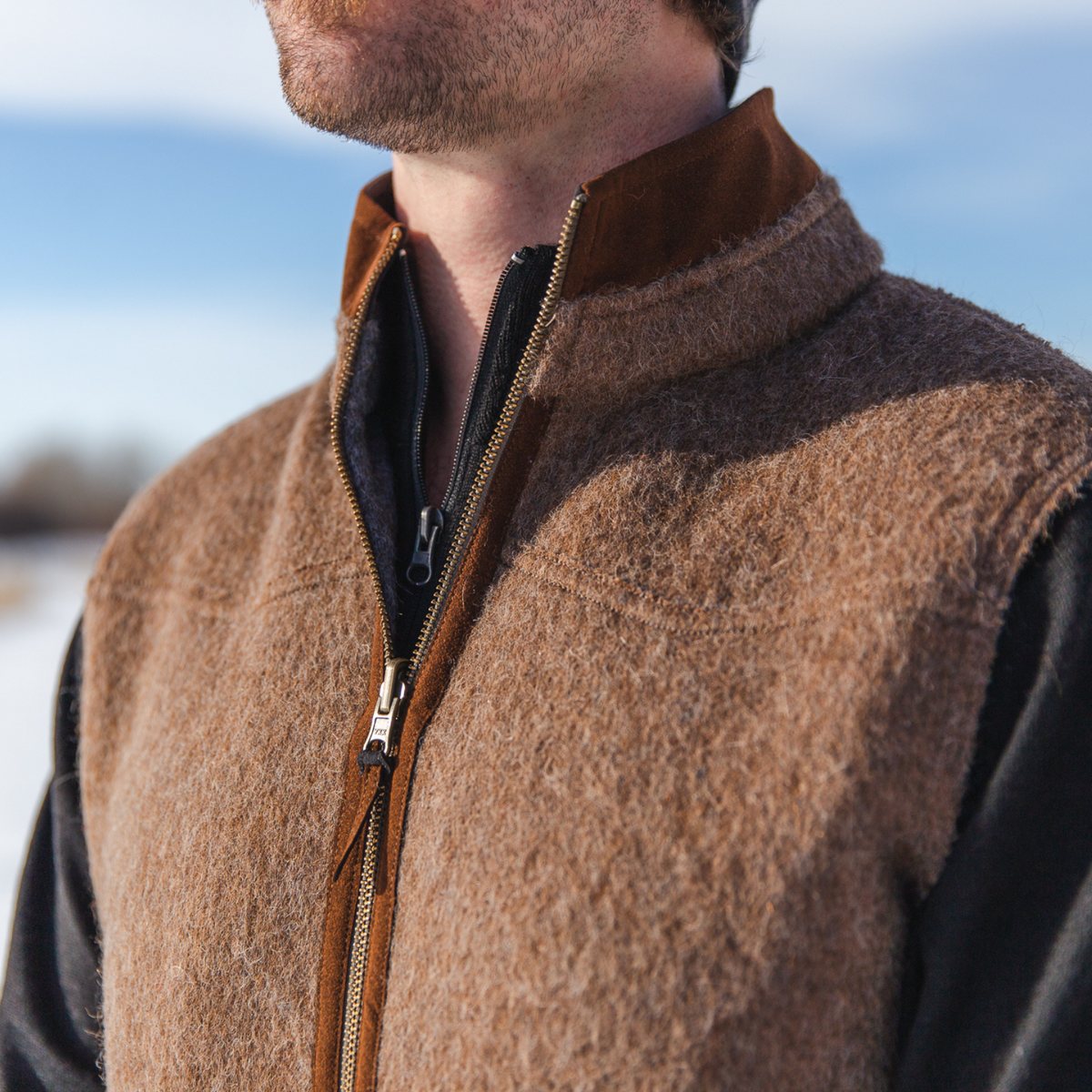 banner Weggegooid Onderzoek het Men's All-Seasons Reversible Vest - Alpacas of Montana