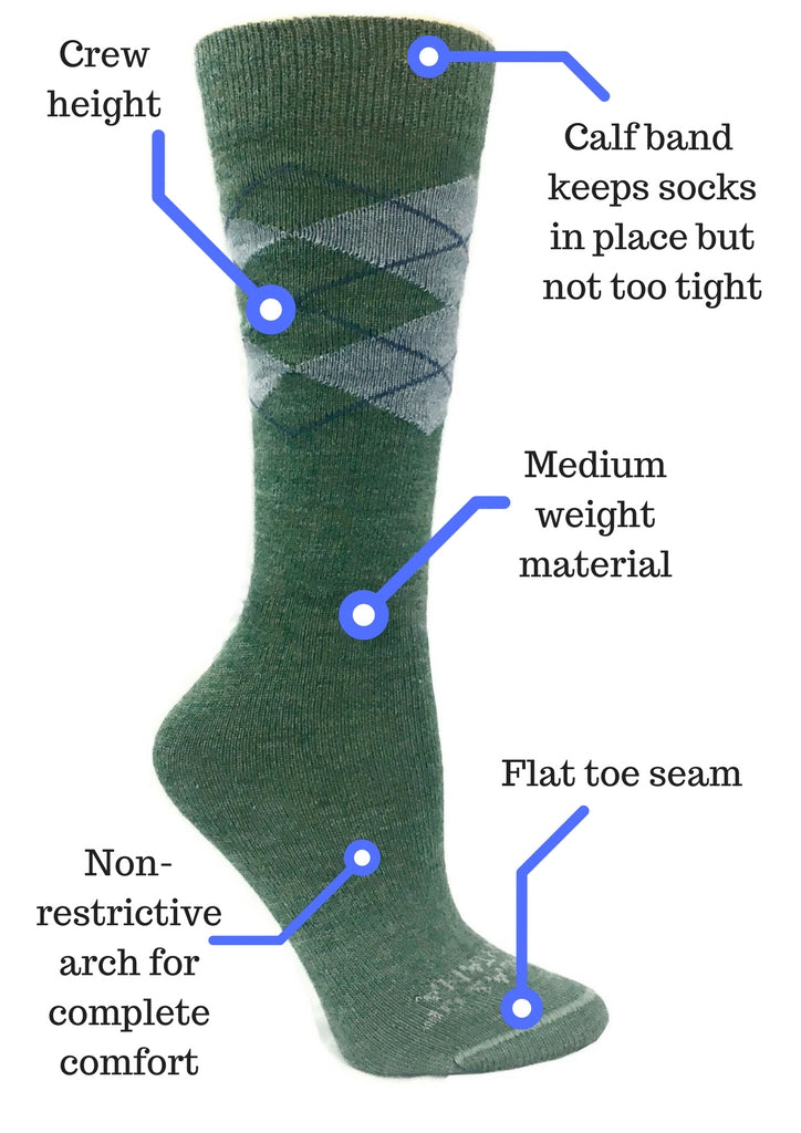 mens green dress socks