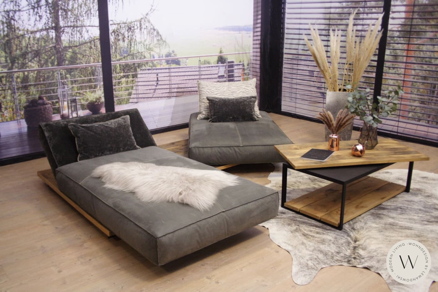 Tao Multifunktions Sofa in Leder Rhino elefant WOHNDESIGN by