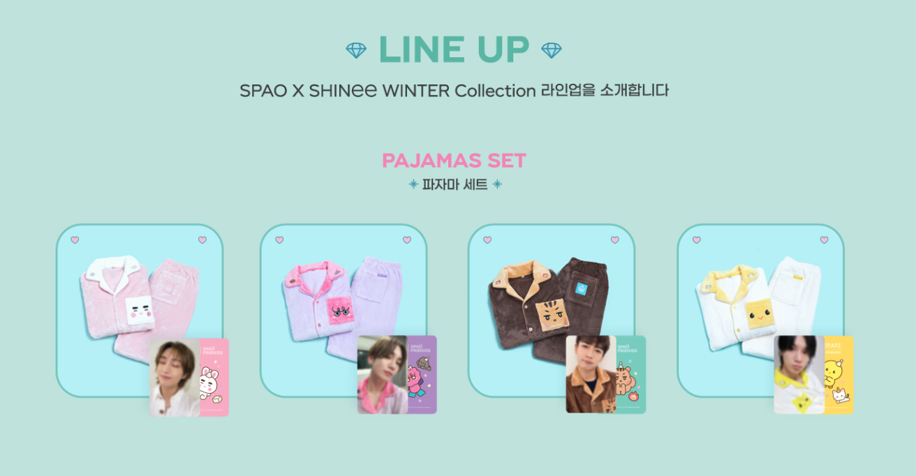 [PRE-ORDER] [SHINee X SPAO] PAJAMA SET (PINK_ONEW)