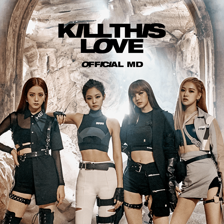 [KILLTHISLOVE] BLACKPINK HAND FAN (BLACK)