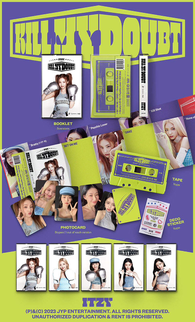 ITZY - 7th MINI ALBUM KILL MY DOUBT (CASSETTE) (Random Ver.)