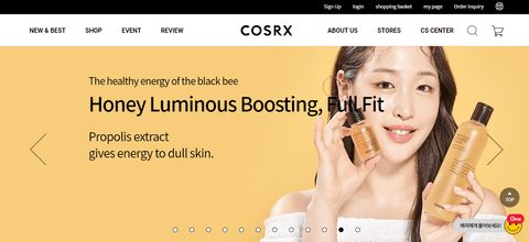 COSRX Korea Website