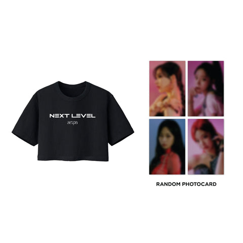 aespa 'NEXT LEVEL' Crop Top with Photo Card Image Source: SM Global Shop