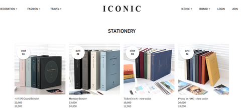 ICONIC Website Screenshot