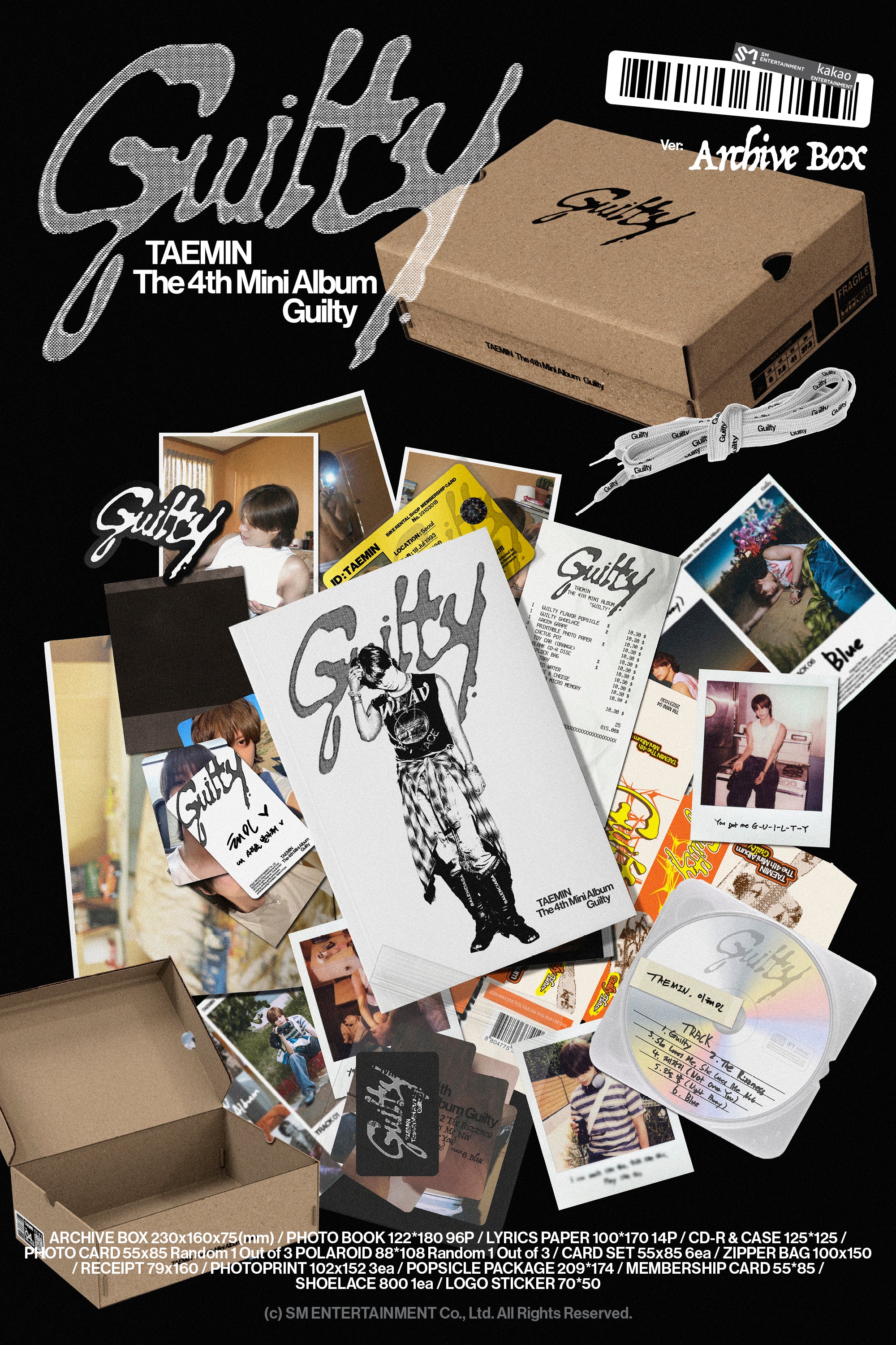 TAEMIN - The 4th Mini Album Guilty (Archive Box Ver.)