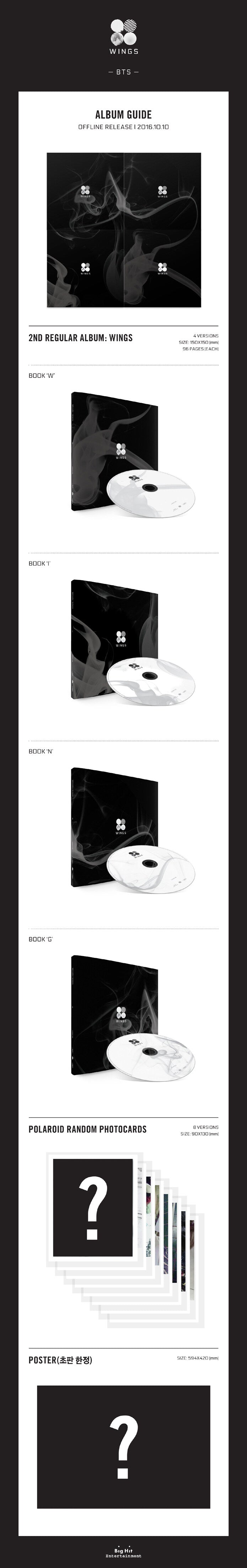 BTS - 2nd Full Album WINGS (Random Ver.)