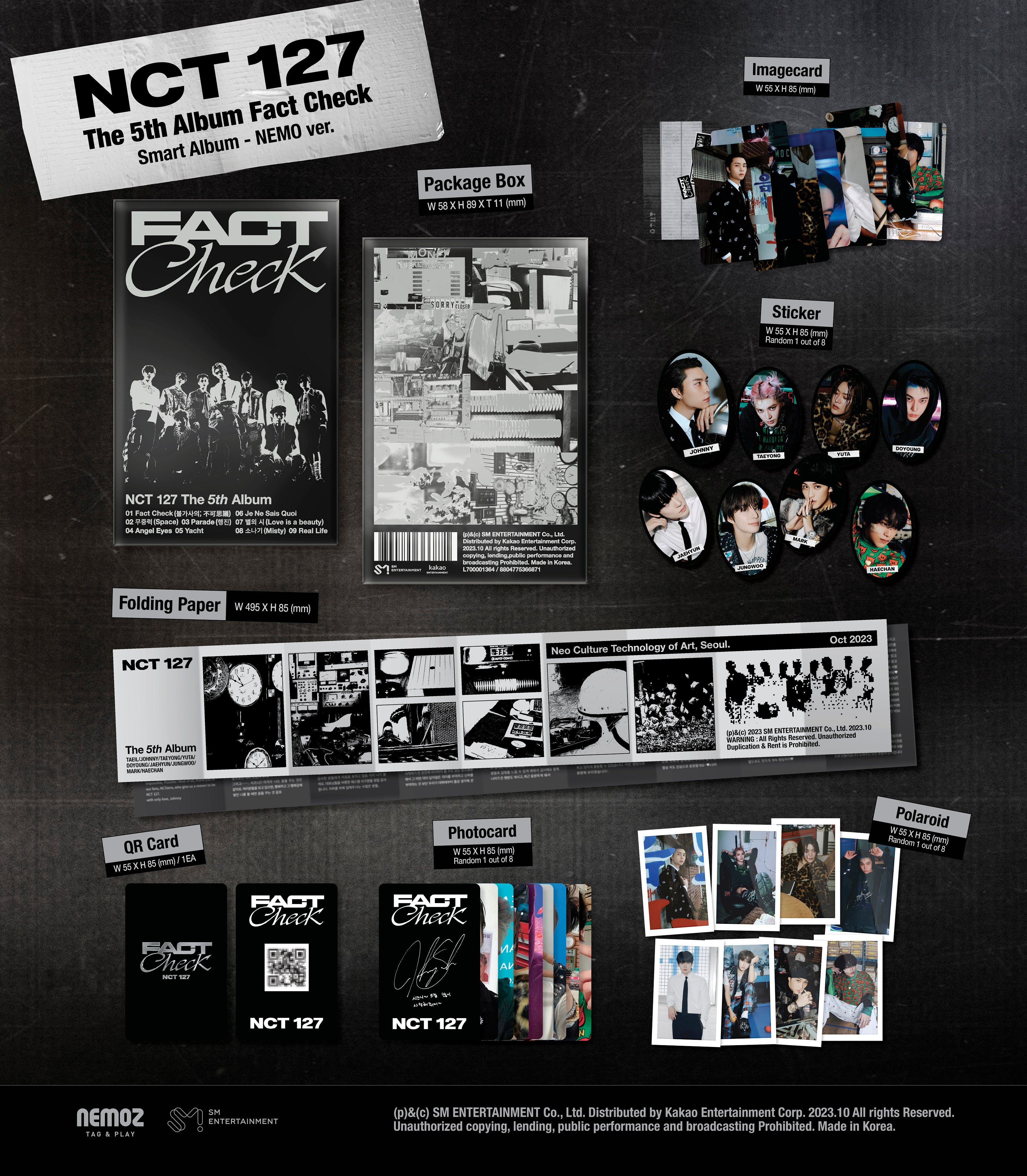 NCT 127 - The 5th Album Fact Check (QR Ver.) (Smart Album)