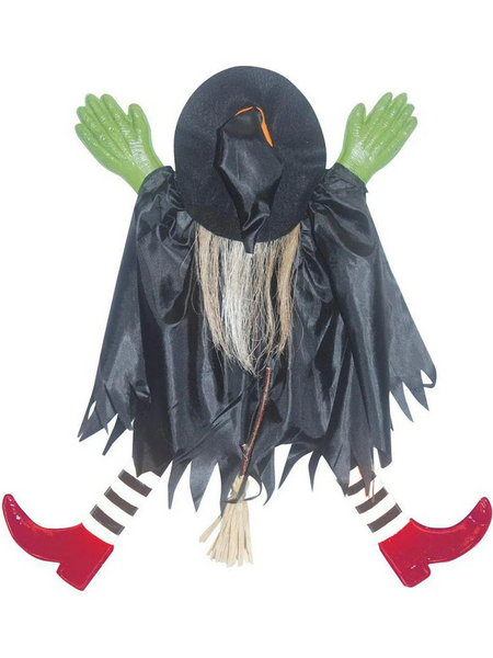 2-foot Fallen Witch Halloween Decoration