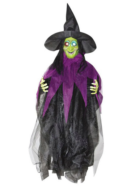 3-Foot Hanging Witch Halloween Decoration