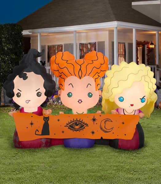 3.5-foot Hocus Pocus Sanderson Sisters Inflatable Halloween Decoration