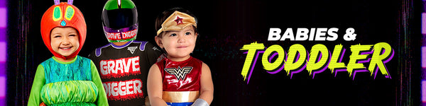 Halloween Costumes for Babies and Toddlers Banner